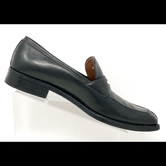 a.testoni Black Label Split Toe Penny Loafers - Picture 5 of 8
